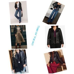 Leather and Knit Jacket